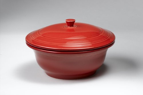 Fiesta Scarlet Covered Casserole - 70 oz.