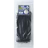 （業務用セット） ELPA 耐候性結束バンド ワンタッチロック方式 250mm 100本入 ブラック KBF-250100C（BK） 【×10セット】