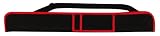Triangle 2 pc suedine Snooker Cue Case with Burgundy Piping, Shoulder Strap and Pouch