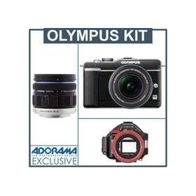 Olympus PEN E-PL1 Digital Camera with 14-42mm Micro Four Thirds Lens - Bundle - with PT-EP01 Underwater Housing and M. Zuiko Digital ED 9-18mm f4.0-5.6 Lens, Black
