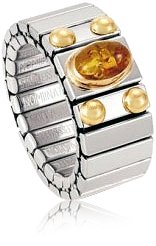 Nomination Damen-Ring Mittel Mit 1 in Bernstein Ring gr&ouml;&szlig;e variabel 040120/001 Preisvergleich