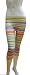 Cropped Lace Legging with Print, stripe print