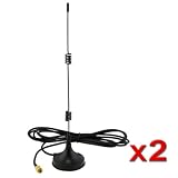 2 pack Wi-Fi Wireless Antenna / Router Signal Booster ~ eForCity