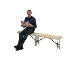 6ft Folding and Portable Bench White