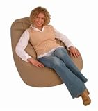 Comfort Research Twill Navy TEAR DROP BEAN BAG 42W x 42D x 38 High Frameless Chair