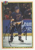Buy Kelly Chase, St. Louis Blues Autographed Card by Bowman