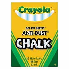 BIN501402 Anti-Dust Chalk, 3-1 4x3 8, White by Binney & Smith