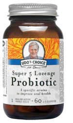 HealthPersonalCare: Udo's Choice Super 5 Probiotic 60 Lozenges