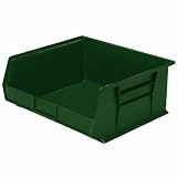 Akro-Mils 30250 RECYHG 15-Inch by 16-Inch by 7-Inch EarthSaver Recycled Plastic Stacking AkroBin, Hunter Green, 6-Case