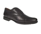 Hush Puppies Mens Black Leather Rockford Round Toe Lace Up Formal Shoes