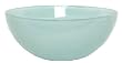 Recycled Art Glass White Large Salad Bowl 11.5"D, 5"H