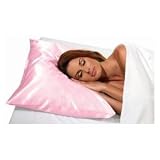 Betty Dain Satin Pillow Case Zippered Pink