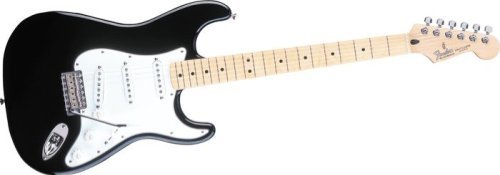 Fender Standard Stratocaster Electric Guitar Black Maple Fingerboard