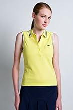 Red! Collection Sleeveless Tipped Cotton Pique Polo