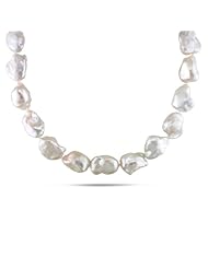 Freshwater Keshi Pearl Necklace (13-15mm) (17")