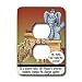 Londons Times Funny Animals Cartoons - Elephant Courtroom Drama - Light Switch Covers - 2 plug outlet cover