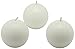 Zest Candle 12-Piece Ball Candles, 2-Inch, White