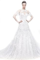 Chiffon/Taffeta/Tulle Crystal Beaded Applique Crystals Lace  Dress