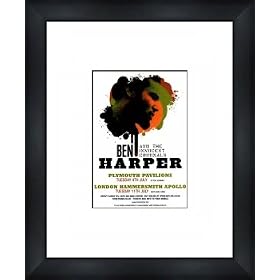 BEN HARPER UK Tour 2006 - Framed Original Advert