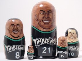 Childrens Toyshop  Toys : Nested Sports Doll...Minnesota TimberWolves..