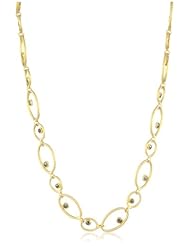 Lauren Harper Collection Midnight 18k Gold with 3.46cts Black Faceted Diamonds set in Oval Link Necklace