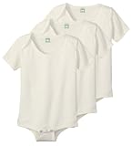 100% Organic Infant Onesie - 3 PACK, 6M.