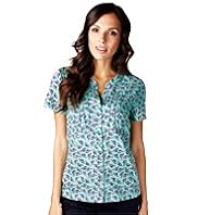 Per Una Pure Cotton Conversational Tweet Print Shirt