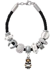 Pilgrim Girl on a White Love & Luck Beaded Bracelet [Jewelry] Delight