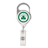 Boston Celtics Official Retractable Badge Holder Keychain