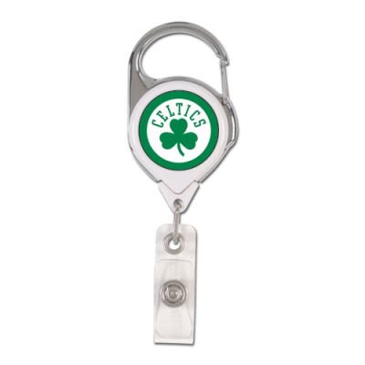 Boston Celtics Official Retractable Badge Holder Keychain