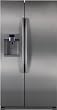 Samsung : RSG257AARS 24 cu. ft. Counter Depth Side by Side Refrigerator - Real Stainless