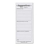 Suggestion Card Refill Pack, 25 Cards per Pack, 60 Packs per Carton SAF4231