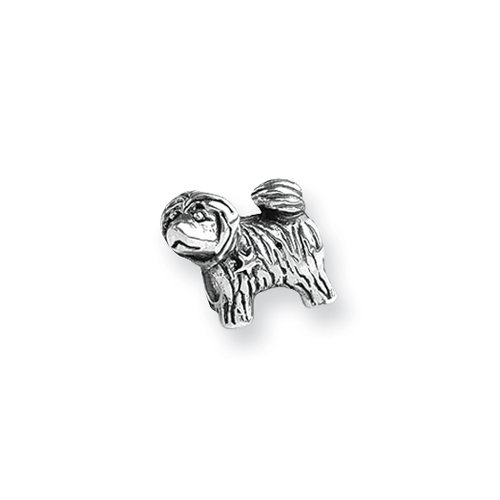 Puppy Charm in Sterling Silver for 3mm Reflections, Expression, Kera, Pandora and SilveRado Bracelets & Necklaces