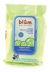 Blum Naturals Daily Normal Skin Towelettes, Normal Skin Case of 3 / 30 ct
