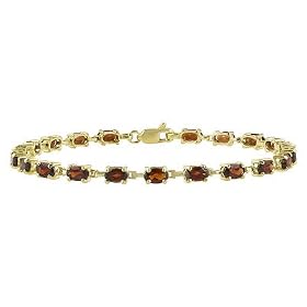 10KT 5.00CTW GARNET BRACELET by JTV