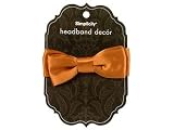 Simplicity Headband Decor Bow Satin Amber