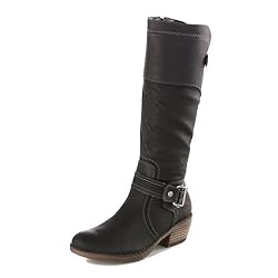 Rieker 93750, Damen Cowboy Stiefel, Schwarz (schwarz 00), EU 37