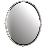 Chrome Finish Bead Detail Oval 30 High Mirror
