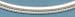 Sterling Silver Omega Necklace, 18 in long, 8mm Classic Domed