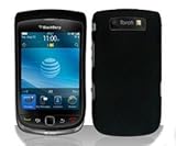 BlackBerry Torch 9800 Black Rubber Feel Hard Case Cover