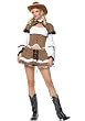 4PC Cowgirl Sheriff Sexy Holiday Party Costume