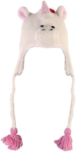 Knitwits Girls Wool Ummi the Unicorn Pilot Hat (Adults & Kids)