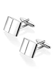 Convex Stripe Cufflinks [T09-4078-S]