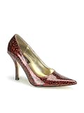 Red Leopard Print High Heel Pump - 8