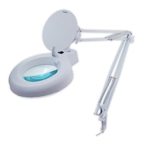 SE-5x-White-Magnifier-with-90-LED-Reading-Lamp