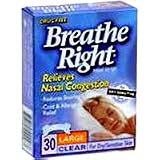 Search : Breathe Right Nasal Strips, Large, Clear 30 ea