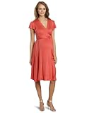 Everly Grey Womens Uma Dress, Coral, Medium