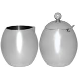 Sugar Bowl & Milk Jug Set 18/10 Stainless Steel - Tea / Coffee Set - a stylish way to serve beverages at home