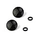 LXH 2 Pack Black Convex Metal Soft Release Button Finger Touch Fits Any Standard Threaed Release for Fujifilm X-PRO2, XPRO-1,X100F, X100T, X100, X100S, X10, X20, X30, X-E1, X-E2,X-E2S, STX-2, X-T10