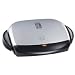 George Foreman GRP4P Next Grilleration 4-Burger Grill with Removable Plates, Platinum